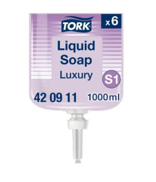 Tekuté mydlo TORK luxusné jemné 1 l fialové S1 
