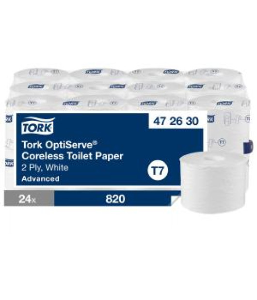 Toaletný papier bezdutinkový advanced 2-vrstv. TORK OptiServe T7 