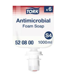 Penové mydlo TORK antimikrobiálne 1 l číre S4 