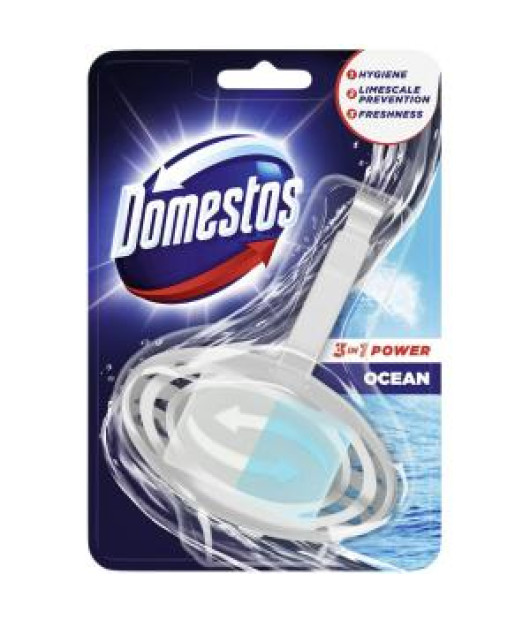 Domestos 3 in1 WC blok závesný tuhý Oceán 35 g 