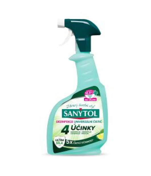 Sanytol univerzálny dezinfekčný čistič 4 účinky sprej 500 ml 