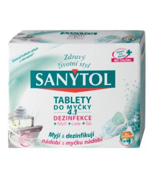 Sanytol tablety do umývačky riadu 4v1 40 ks 