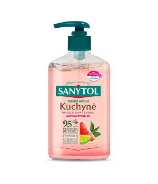 Sanytol tekuté mydlo antibakteriálne, 250 ml, pre odstránenie zápachu z rúk 