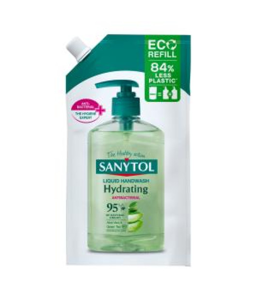 Sanytol tekuté mydlo dezinfekčné, hydratujúce, náhradná náplň, aloe vera, 500 ml 
