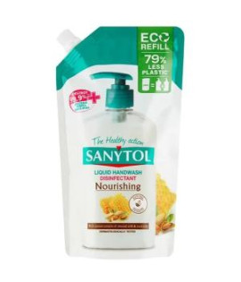 Sanytol tekuté mydlo antibakteriálne, vyživujúce, náhradná náplň, mandľové mlieko 500 ml 