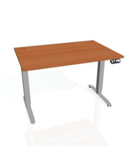 Pracovný stôl Motion, PO, 2S, 160x70,5-120,5x80 cm, čerešňa/sivá 