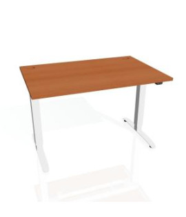 Pracovný stôl Motion, ZO, 2S, 180x70,5-120,5x80 cm, čerešňa/biela 