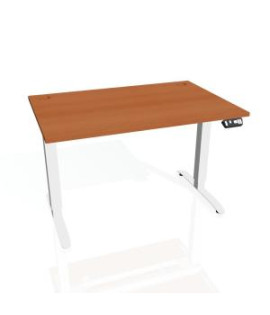 Pracovný stôl Motion, PO, 2S, 180x70,5-120,5x80 cm, čerešňa/biela 