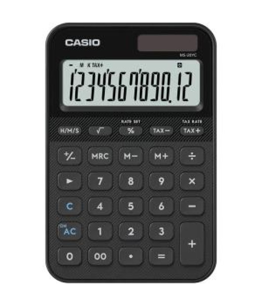 Kalkulačka stolná Casio MS 20 YC BK čierna 