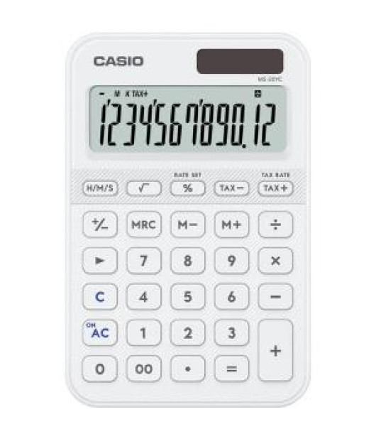 Kalkulačka stolná Casio MS 20 YC WE biela 