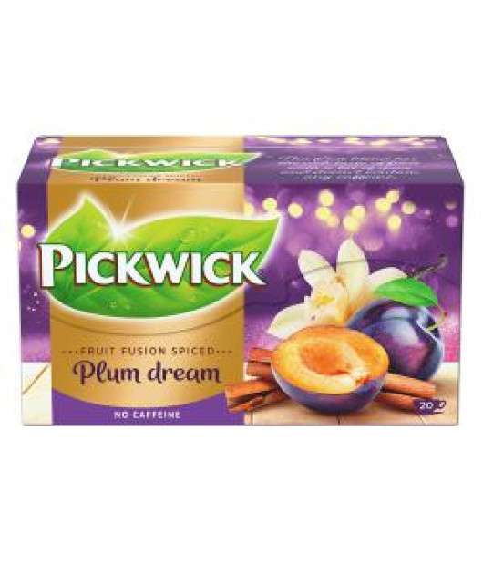 Čaj PICKWICK slivky s vanilkou a škoricou HB 20 x 2g 