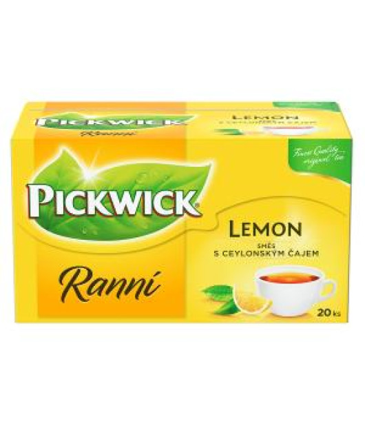Čaj PICKWICK čierny ranný s citrónom 25 x 1,75g/ 20 x 1,75g 