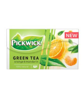 Čaj PICKWICK zelený pomaranč s mandarínkou HB 20 x 1,5 g 
