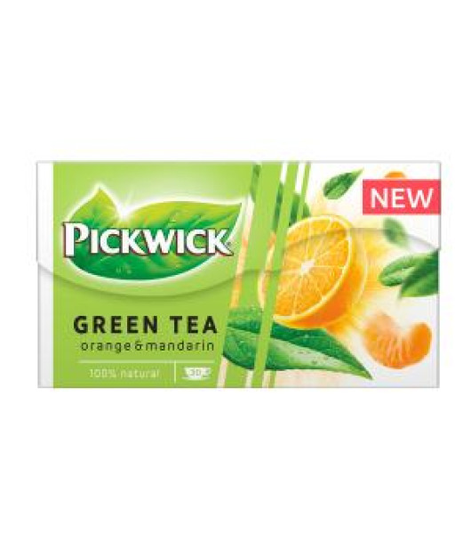 Čaj PICKWICK zelený pomaranč s mandarínkou HB 20 x 1,5 g 