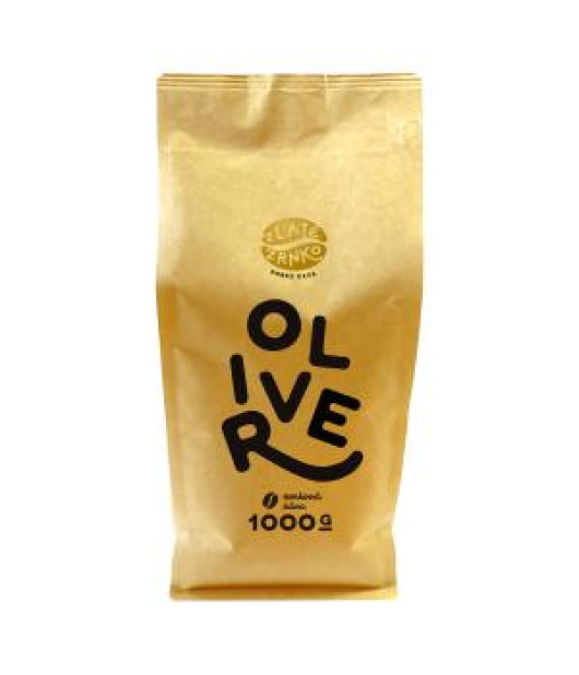 Káva zrnková Zlaté Zrnko Oliver 90% arabica a 10% robusta 1kg 