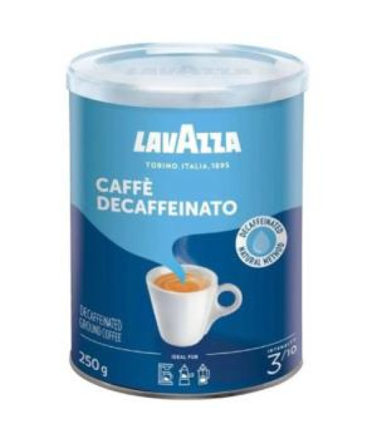 Káva LAVAZZA DEK bezkofeinová, mletá, dóza, 250 g 
