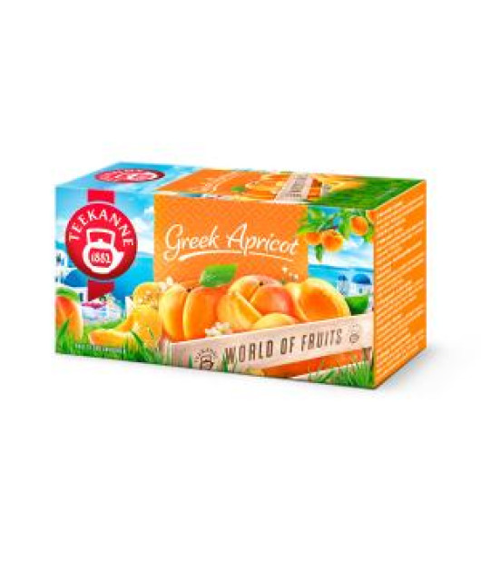 Čaj TEEKANNE World Of Fruits Greek Apricot HB 20 x 2,25g 