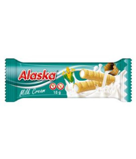 Trubičky Alaska plnené mliečným krémom 18 g 