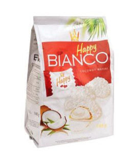 Oblátky HAPPY Bianco Red s kokosovou náplňou 140 g 