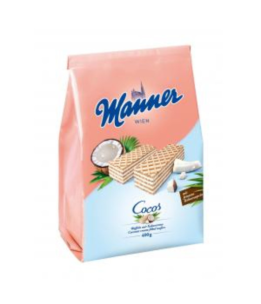 Oblátky Manner s kokosovým krémom 400 g 