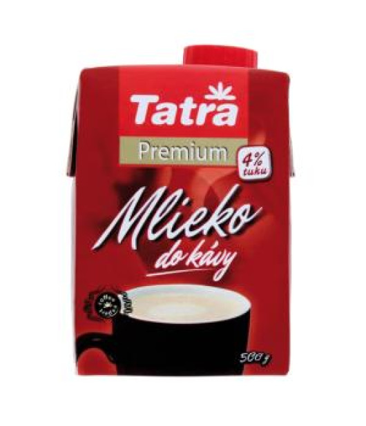 Mlieko do kávy Tatra premium 4% s uzáverom, 500 g 