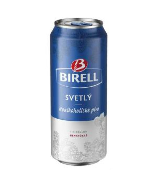 Pivo Birell nealko 24 x 0,5 ℓ Svetlé plechovka 
