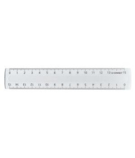 Pravítko Q-CONNECT 15cm transparentné 
