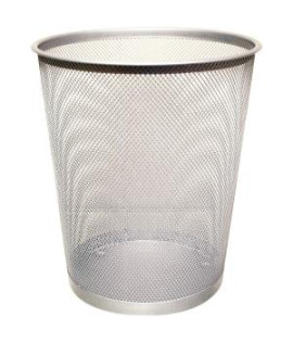 Drôtený kôš 19 ℓ strieborný 