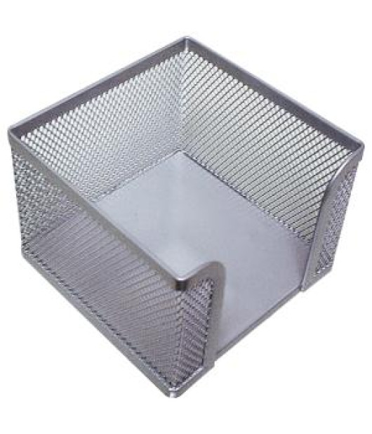 Drôtený stojan na blok ’kocka’ 95x80x95mm strieborný 