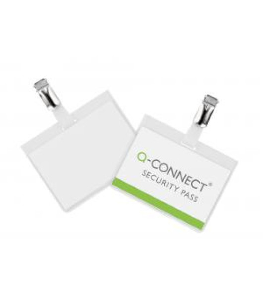 Visačka so štipcom zatvorená Q-CONNECT 90x60mm 25ks 