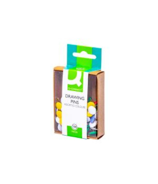 Pripináčiky Q-CONNECT 9mm mix farieb 120ks 
