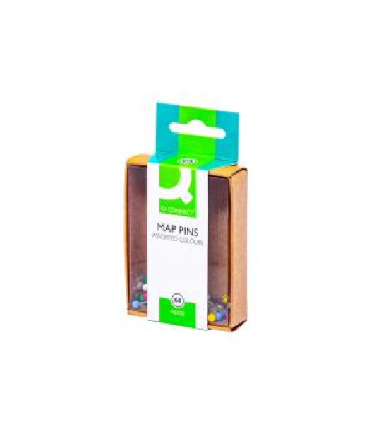 Napichovacie špendlíky guľaté Q-CONNECT 4mm mix farieb 60ks 