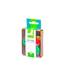 Menovky na kľúče Q-CONNECT mix farieb 6ks 