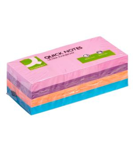 Samolepiaci bloček Q-CONNECT intenzívne 38x51mm 12x100 l 
