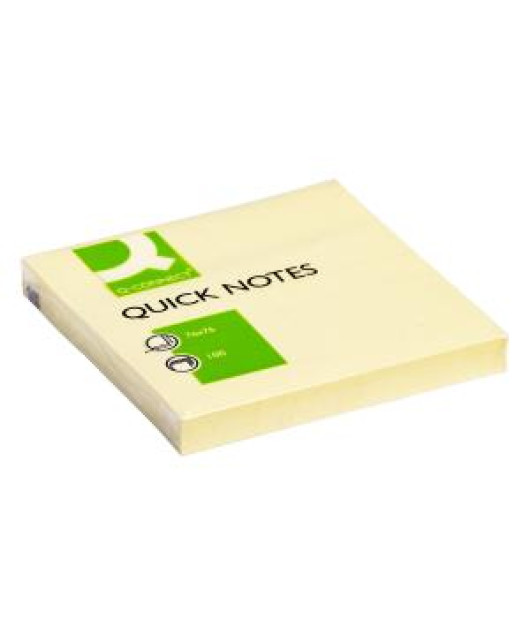 Samolepiaci bloček Q-CONNECT žltý 76x76 mm 