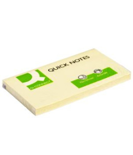 Samolepiaci bloček Q-CONNECT žltý 76x127 mm 