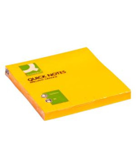 Samolepiaci bloček Q-CONNECT neónové 76x76mm oranžové 