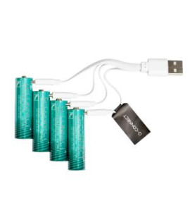 Batérie Q-CONNECT AA tužkové nabíjateľné USB-C 4 ks 