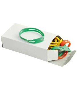 Gumičky balíkové Q-CONNECT 100x11 mm mix farieb 100g 