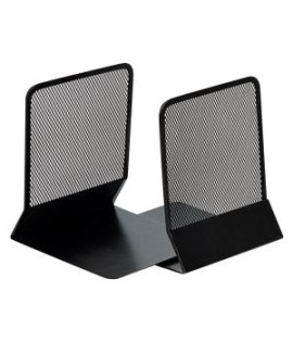 Drôtená zarážka na knihy a zakladače 130x155x165mm čierna 2ks 