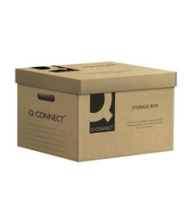 Archívna krabica s odnímateľným vekom Q-CONNECT hnedá 515x305x350 mm 