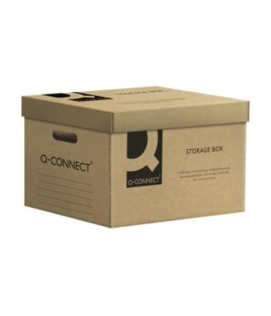 Archívna krabica s odnímateľným vekom Q-CONNECT hnedá 515x305x350 mm 
