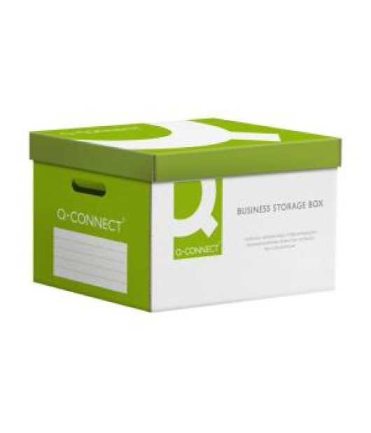 Archívna krabica s odnímateľným vekom Q-CONNECT zelená 515x305x350 mm 
