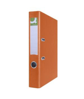 Zakladač pákový Q-CONNECT poloplastový 5cm oranžový 