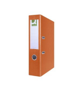 Zakladač pákový Q-CONNECT poloplastový 7,5cm oranžový 