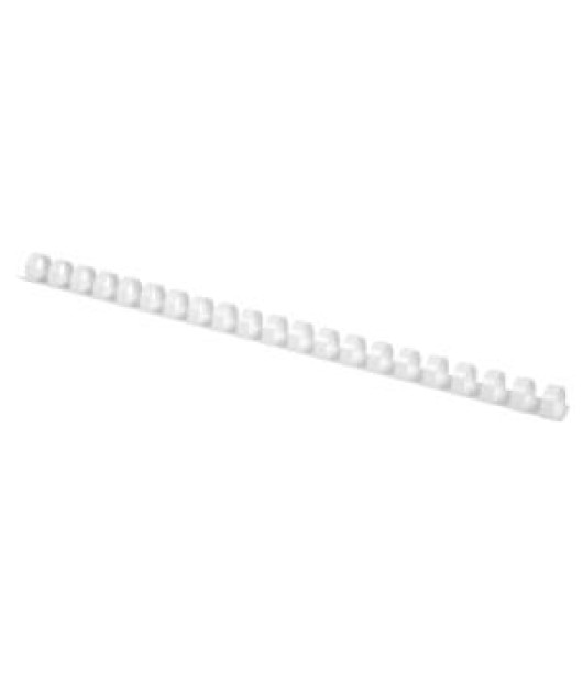 Plastové hrebene Q-CONNECT 10mm biele 