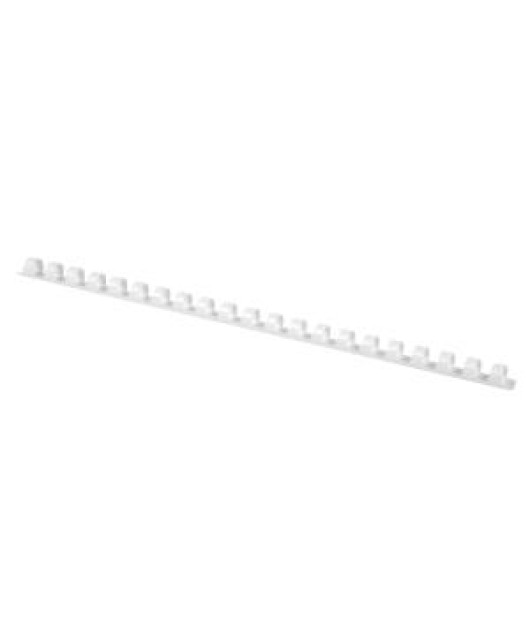 Plastové hrebene Q-CONNECT 12mm biele 