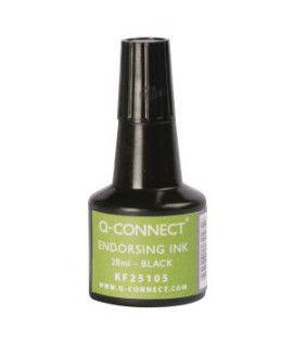 Pečiatková farba Q-CONNECT čierna 28ml 