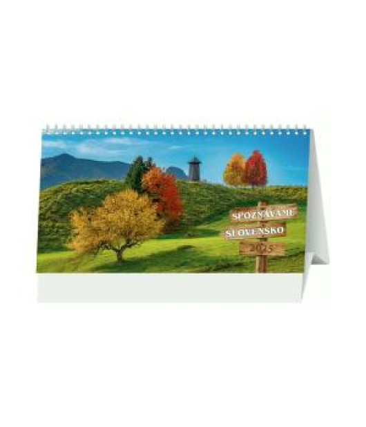 Stolový kalendár riadkový 28 x 15 cm - Spoznávame Slovensko 2026 