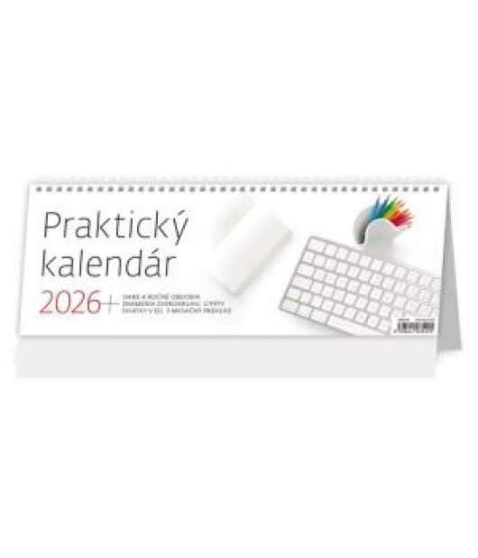 Stolový kalendár stĺpcový 33,6x12,1 cm - Praktický 2026 